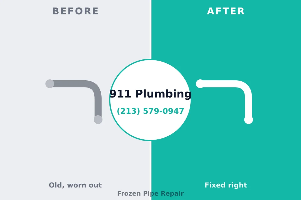 Before and after: plumbing company Hutchison, VA